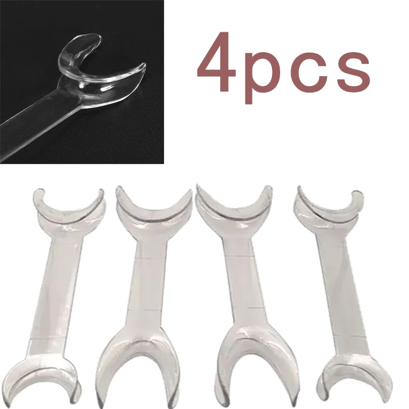 4Pcs/set Dental Double-headed T-Shape Intraoral Cheek Lip Retractor Opener Dental Retractor Dental Double-headed T-Shape