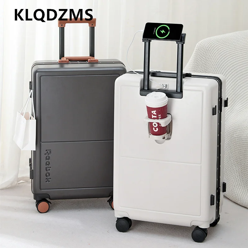 KLQDZMS Handheld Travel Suitcase Boarding Box Men's Business Trolley Case 20