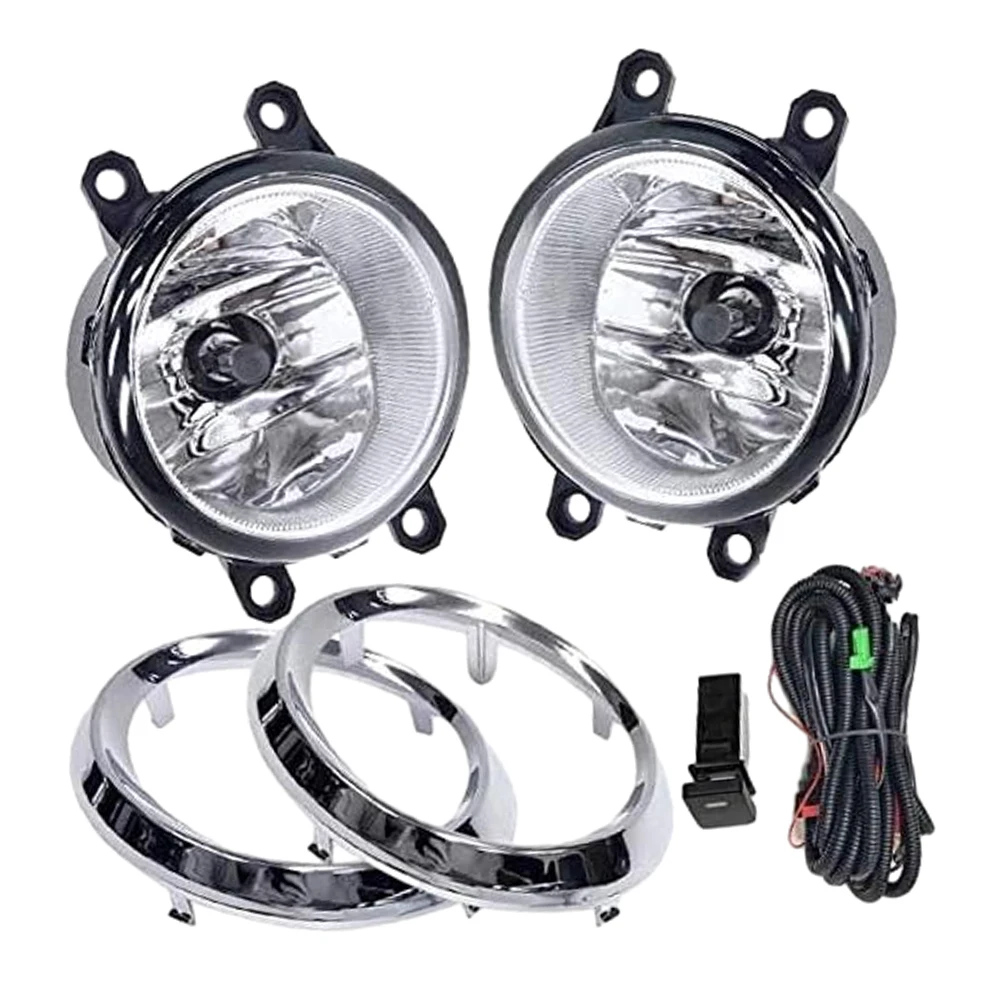 

For Toyota Sienna SE 2011–2017 Fog Light Kit with Chrome Trim & Wiring 52713-08020 52712-08020 81210-08020 81220-08020 TO1038150