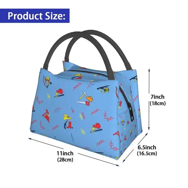 Good Guys Child\'s Play Chucky Insulated Lunch Bag for School Office Killer Doll Overalls Resuable Cooler Thermal Bento Box Women