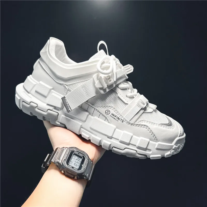 Fashion Men's Shoes 2023 New Lazy Premium Swivel Buckle Elevated Sneakers High Beauty Personalized Leather Casual Shoes