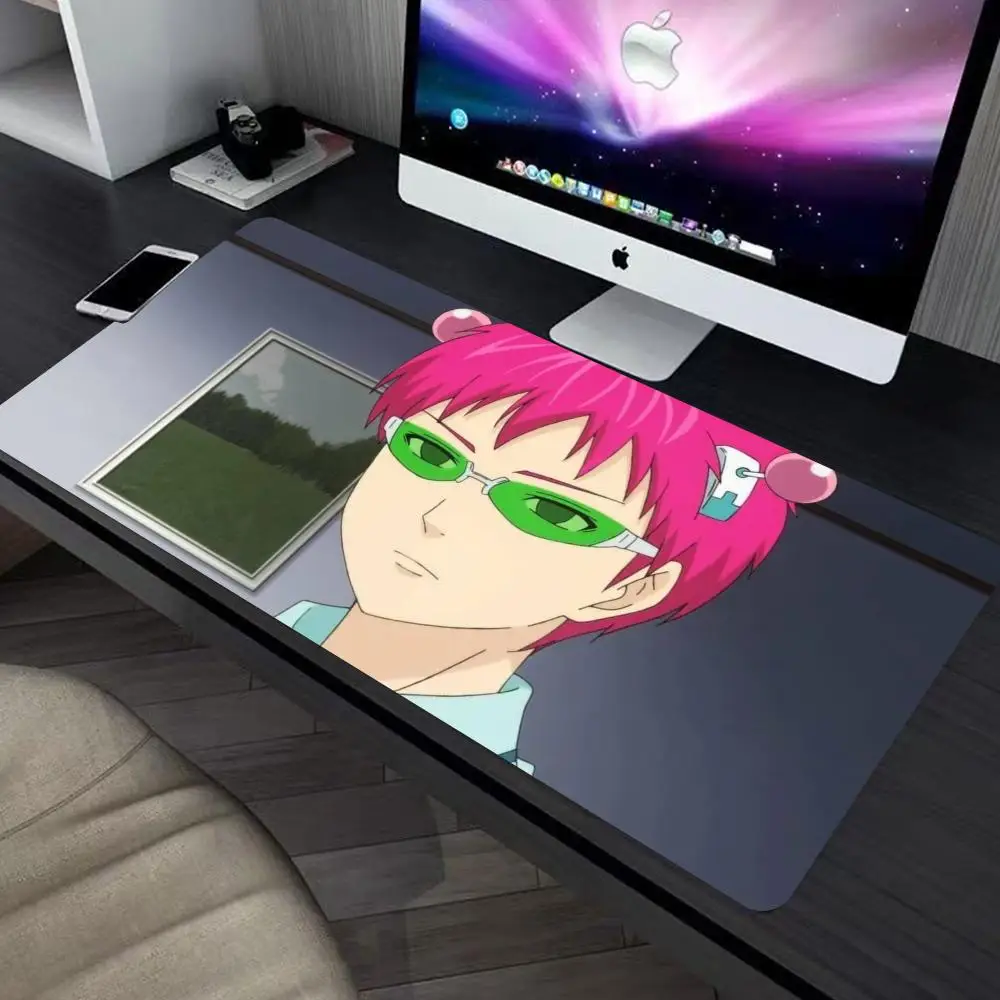 

Коврик для мыши Saiki Kusuo, большой коврик для клавиатуры и мыши, нескользящий резиновый игровой коврик для мыши, коврик для ноутбука