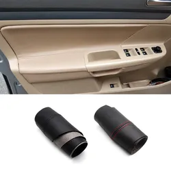 Only 4 doors For VW Golf 5 V MK5 Jetta 2005 2006 2007 2008 2009 2010 Car Interior Door Armrest Panel Microfiber Leather Cover