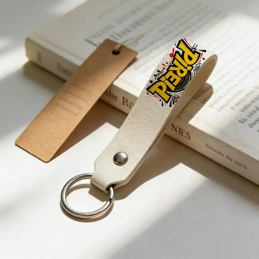 

Кожаный брелок для ключей PIRELLI, универсальный держатель для ключей от мотоцикла, подарок для мужчин-мотоциклистов