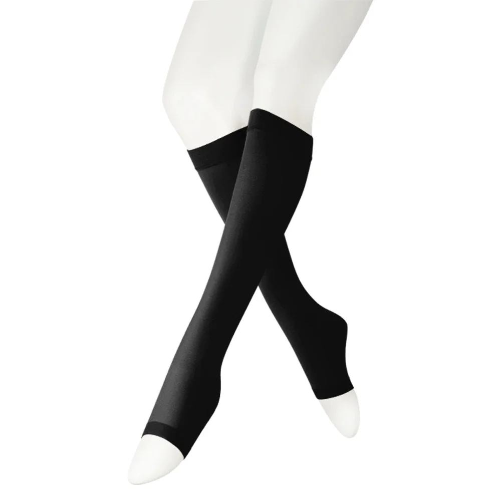 Compression Socks Women Men 30-40 mmHg Open Toe Support for Medical Nurse,Flight,Travel,Pregnancy,Maternity,Varicose Veins,Edema
