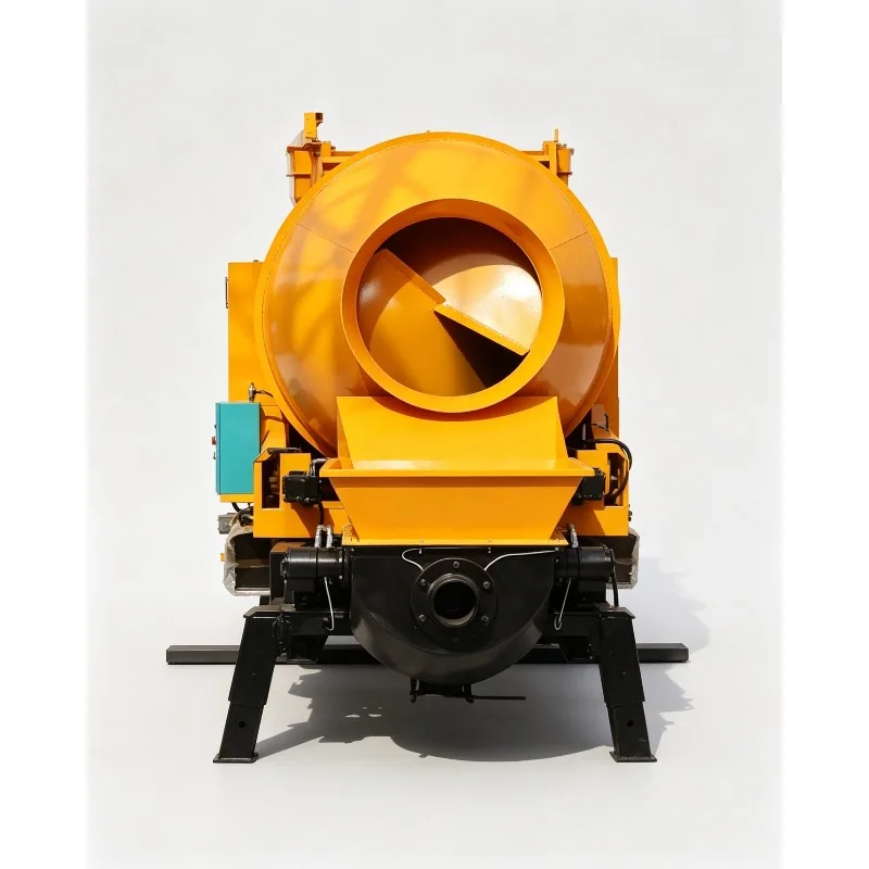 Electric Concrete Mixer With Pump Machine Concrete Pump Portable Cement Mixer Diesel Concrete Pump House Construction Use