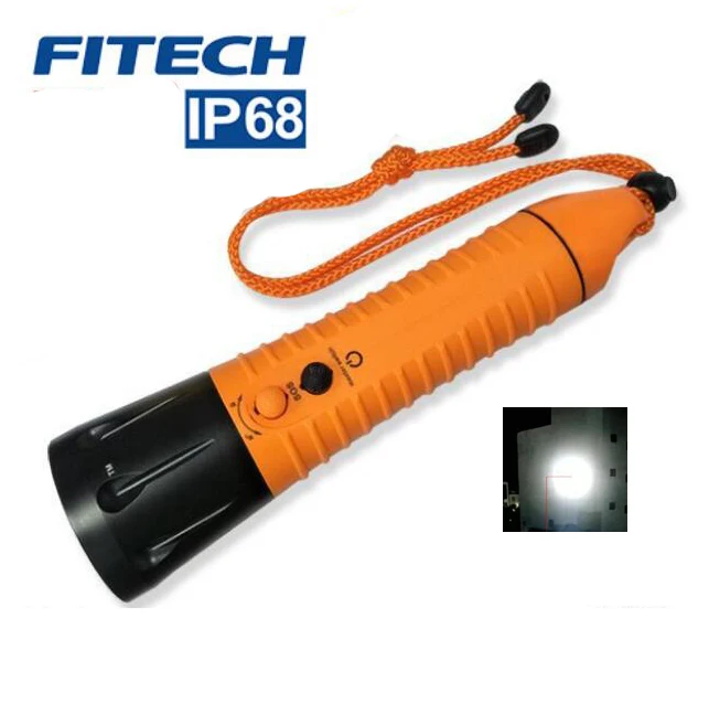 Original FITECH F12 PRO Professional Scuba Diving Light 1000 Lumens USB Type C Charging  Rechargeable Flashlight LED Torch