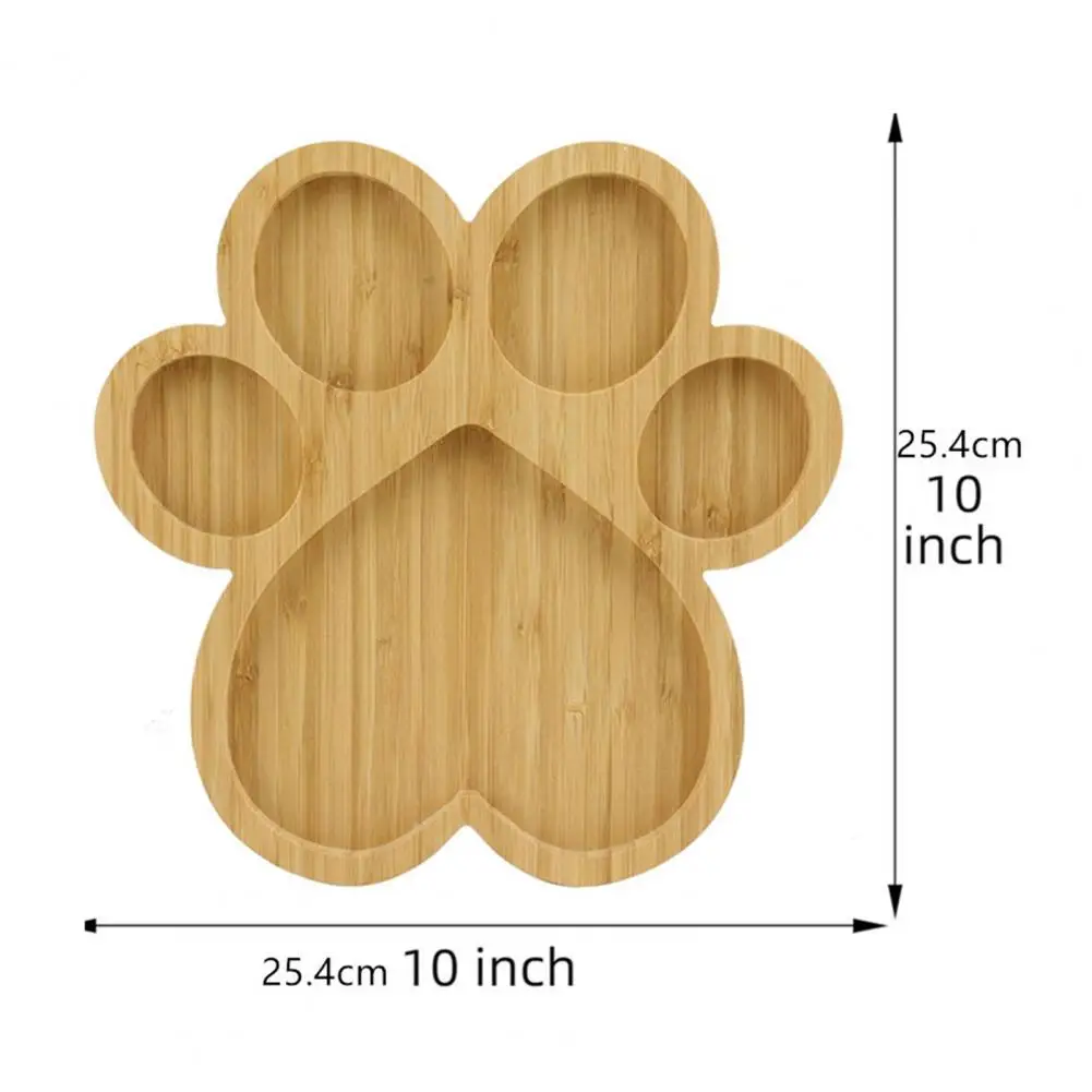 طبق حلوى ريفي من الخيزران صينية تقديم على شكل عظمة أو مخلب لوح فحم طبق للوجبات الخفيفة لمستلزمات حفلات الانتقال لمنزل جديد #5
