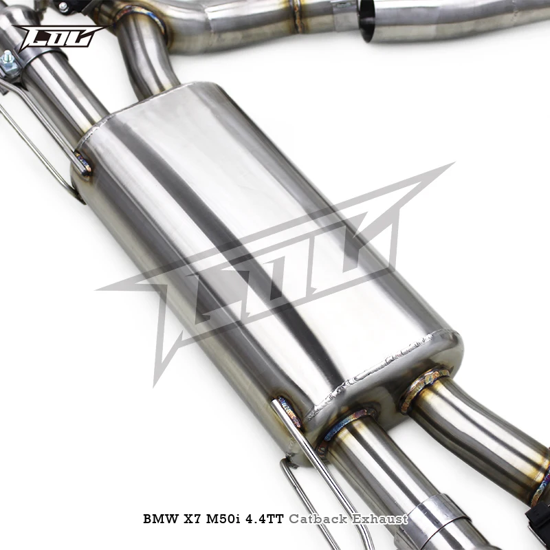 BK Stainless Steel Plug and Play Catback for  X7 M50i 4.4TT 2019-2023 Muffler Valvtronic Exhaust System