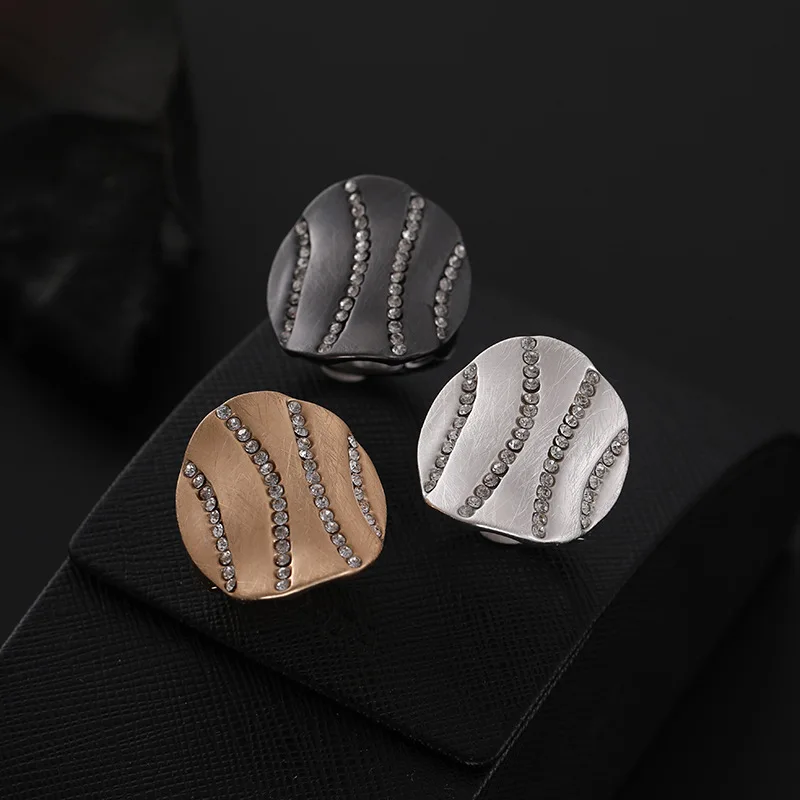 

Kaseakia Irregular Geometric Round Fashion Trend Metal Adjustable Ring for Women with Elastic Rope
