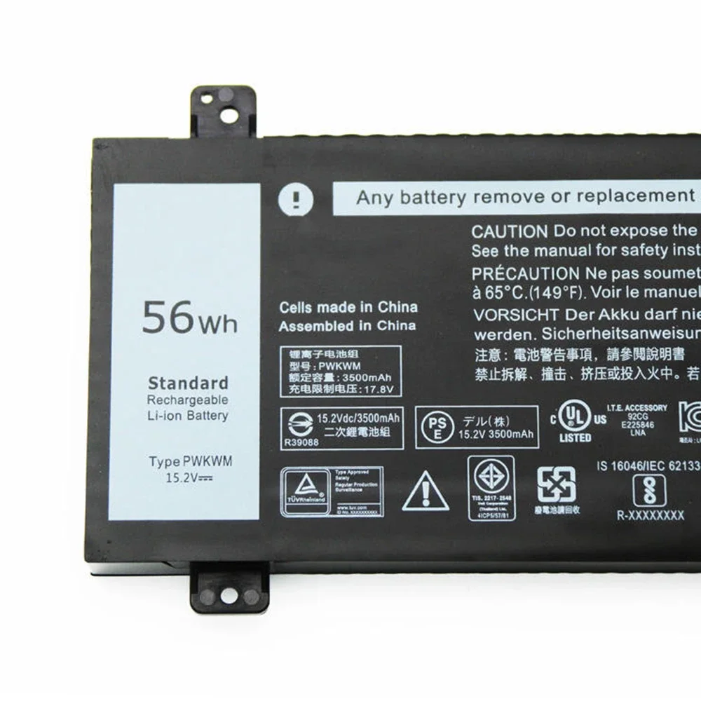 New Original PWKWM 15.2V 56Wh Laptop Battery for Dell 14-7466 7467 7000 M6WKR 63k70 4ICP3/40/72