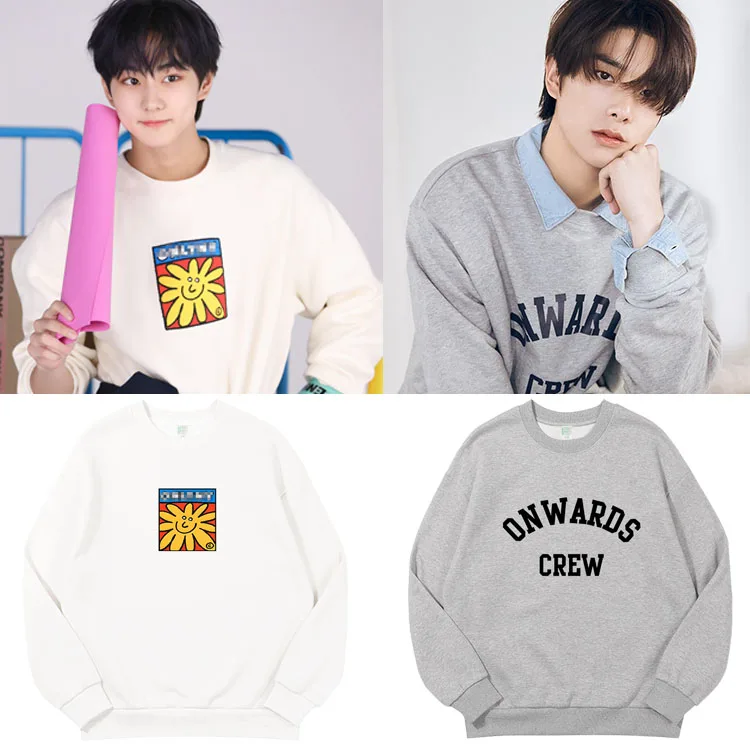 

Loose Long Sleeve round Neck Pure Cotton Printed Sweatshirt Comfortable Spring Autumn Women's T-shirt Casual Commute Style