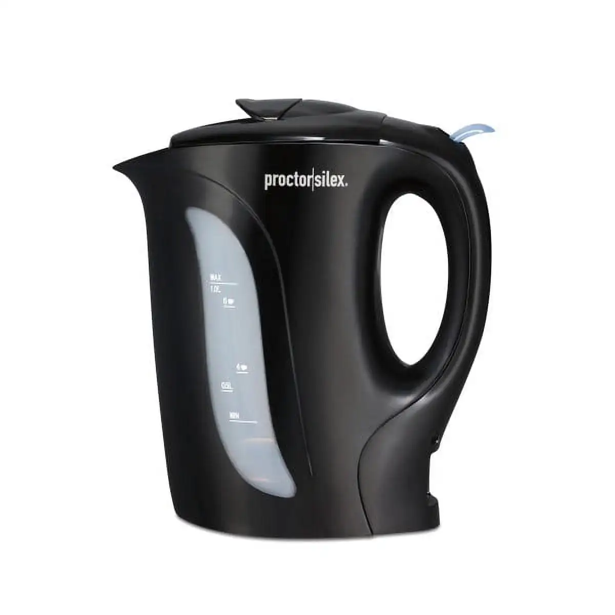 

Electric Kettle Detachable Cord Auto Shutoff Boil Dry Protection 1 Liter Capacity Black