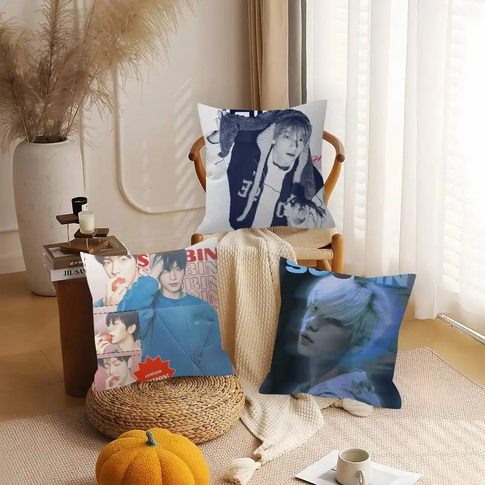 Kpop Group TxT Soobin Bürokissenbezug, Autokissenbezug, 45 x 45 cm, Lendenkissenbezug, Sofakissenbezug