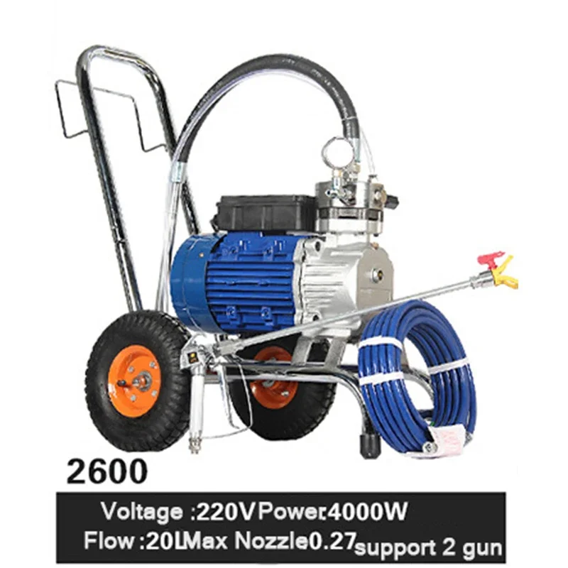 Paint Spraying Machine High Pressure Airless Coating Machine Multifunctional Spray Tools Latex Paint Wall Paint Aluminum 3600W