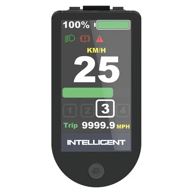 

F190C 1.9-Inch Tube Embedded Ebike Display with Seesaw Button Bicycle Computer