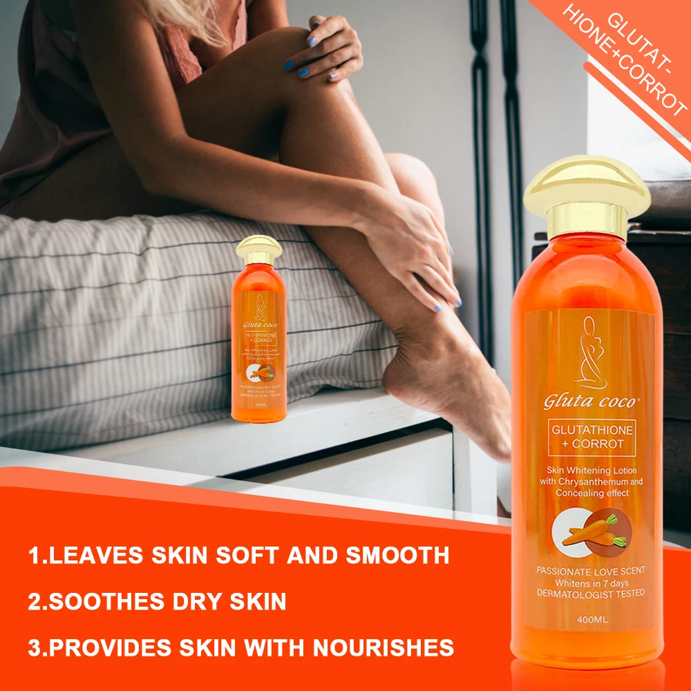 Natural Carotenoids Whitening Body Lotion for Glowing and Brightening Skin Remove Dullness and dullness Skin Care Lotion