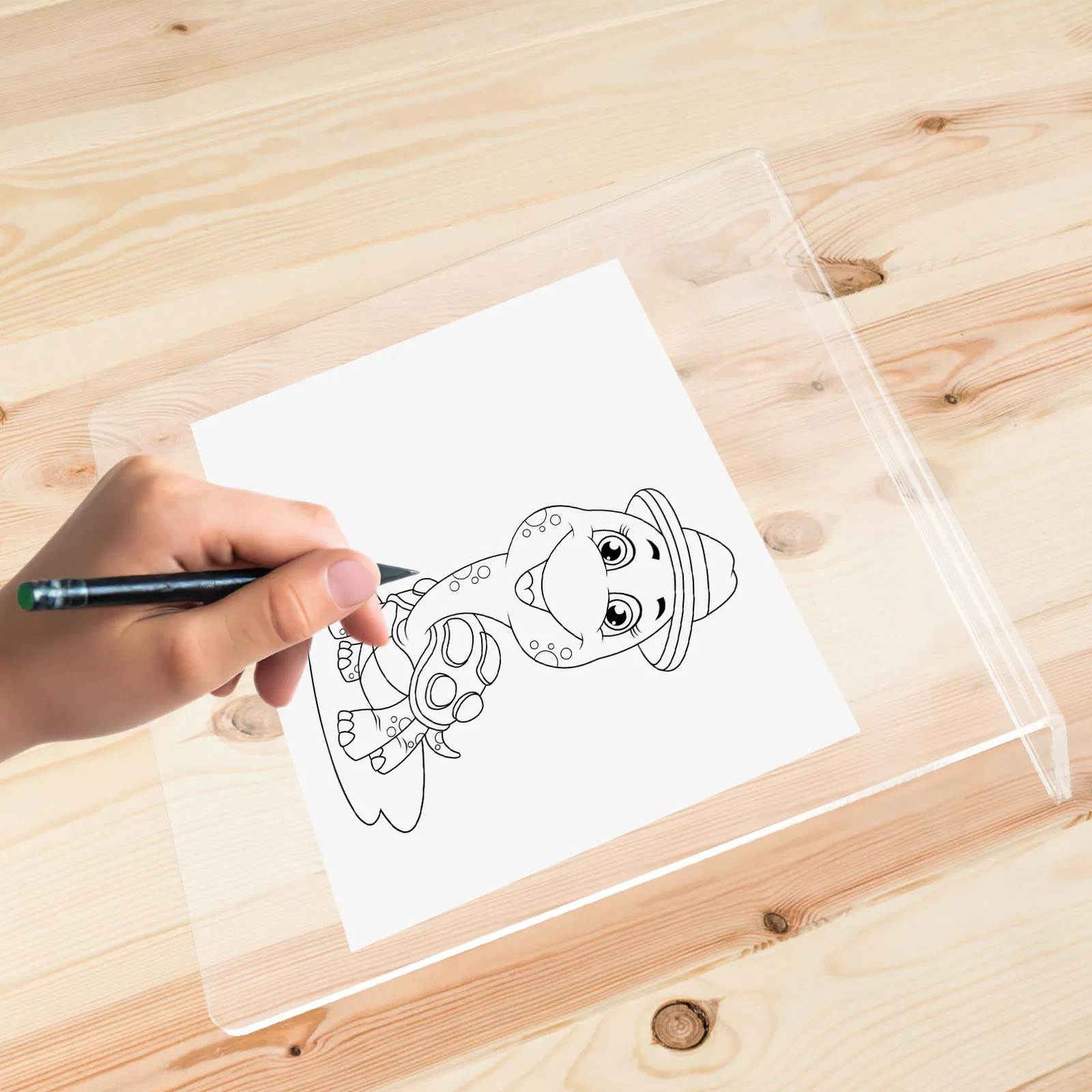 Clear Acrylic Slant Board Painting Easel Desktop Stand Painting Display Board Writing Drawing Sketching Support