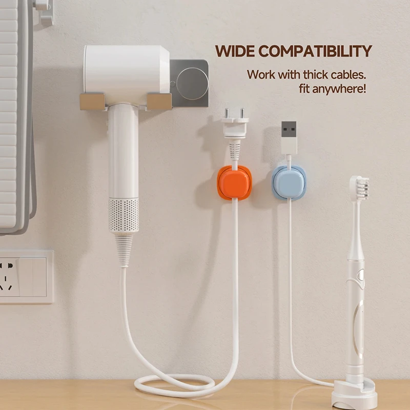 3/6-pcs Household Cable Clamp Kit with Rotatable Base and Anti-slip Design Suitable for Home and Car Work Desk with Mobile image 4