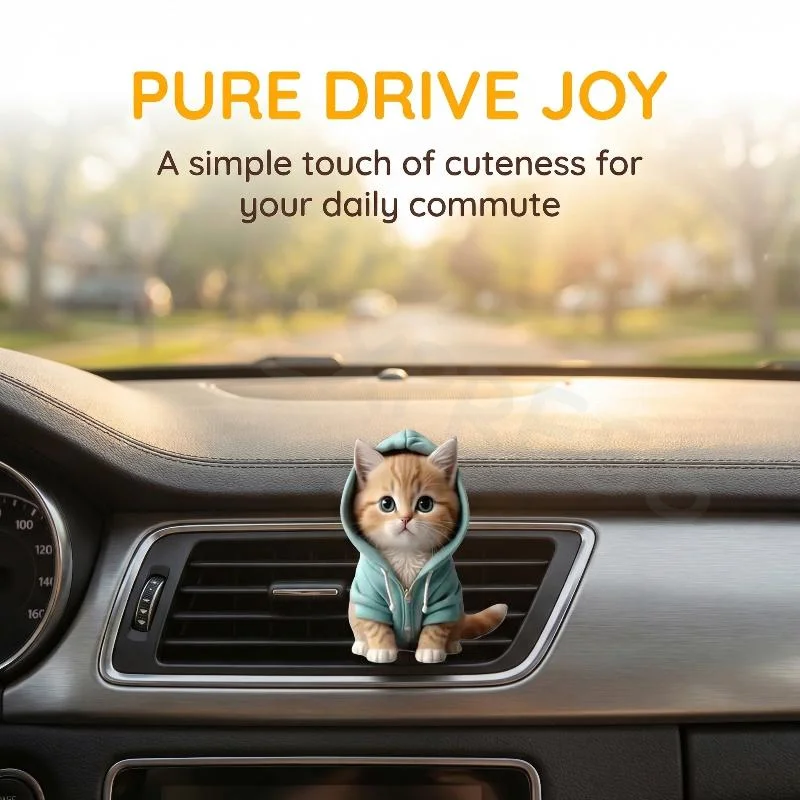 Cat Car Air Freshener Clip Dashboard Outlet Vent Cute Animal Long Lasting Aroma Interior Accessories for Car Decoration