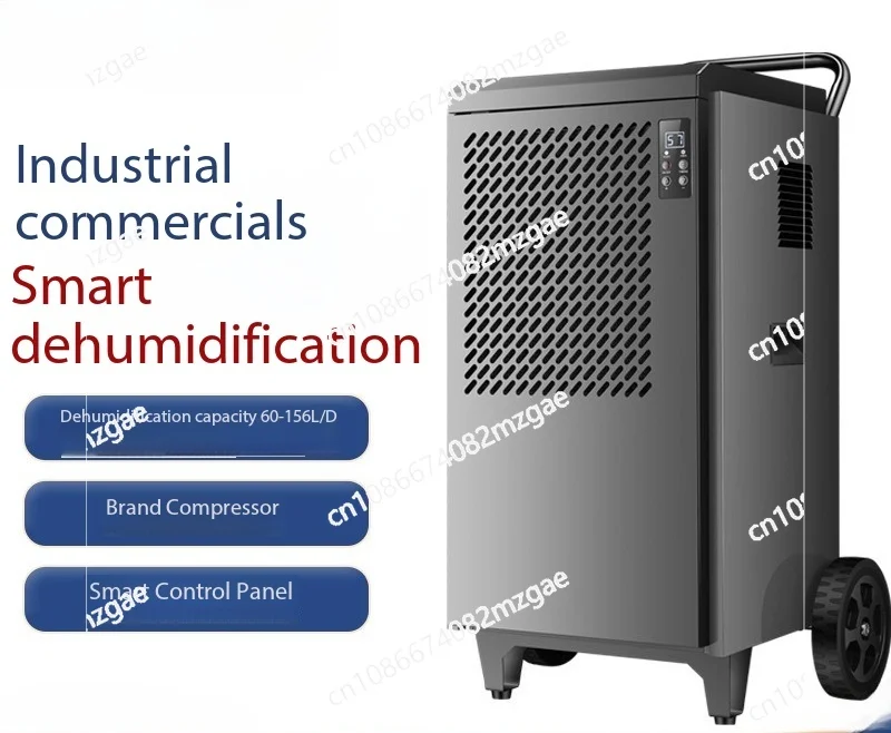 156L/D Dehumidifier Industrial 1250W Dehumidifier Basement Warehouse Workshop Dehumidifier Moisture-proof