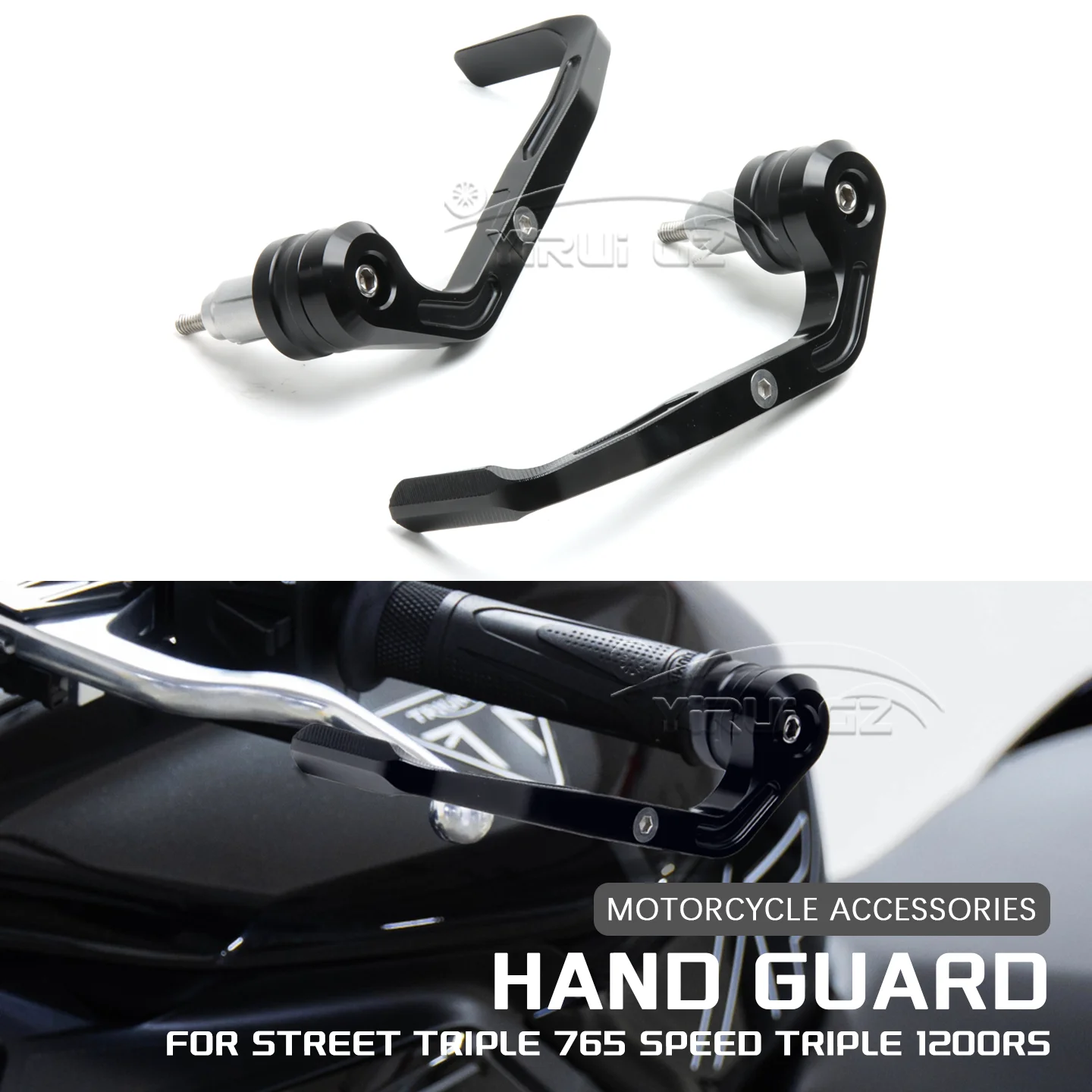 

Brake Lever Guard CNC Aluminium Universal For Street Triple 765 Speed Triple 1200 1200 Rs 7/8" Handlebar Protectors Universal
