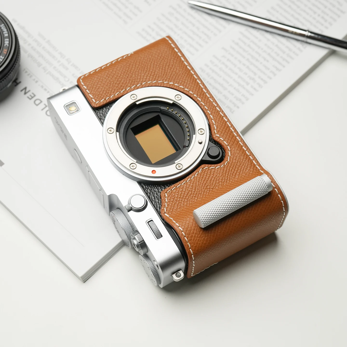 Mr.Stone for Fujifilm xe5 Camera Case Protective Case Camera Bodysuit X-E5 Camera Handmade Genuine XE5 Leather Camera Bag