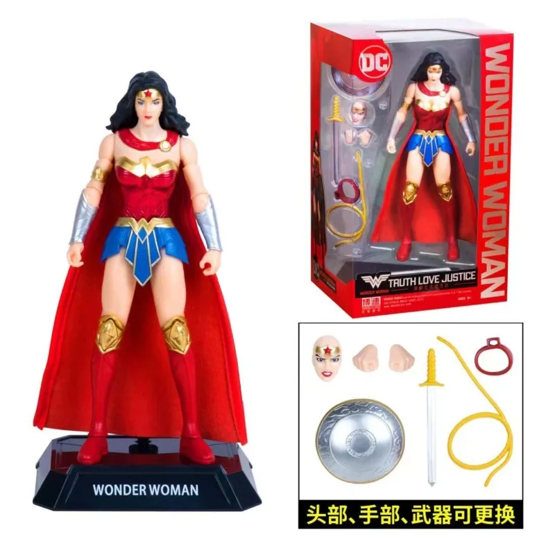 New DC Wonder Woman Superman Batman Cool Creative Anime Figures Fashionable Personalized Jointed Movable Action Figure Toys