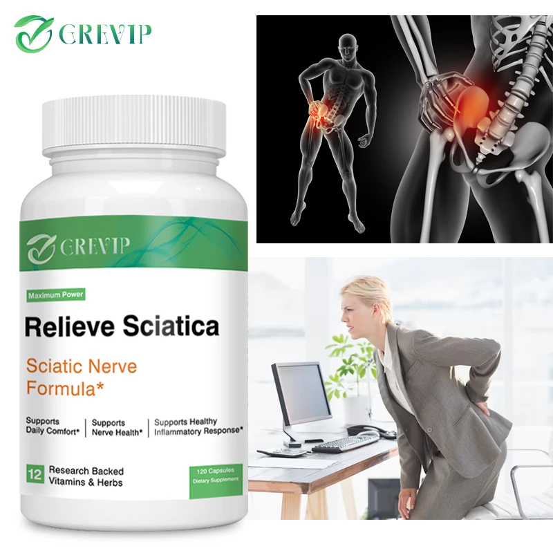 

Sciatic Nerve Health Support - Helps Relieve Joint Pain Supports Daily Nervous System, Bone & Nerve Health Balances Inflammation