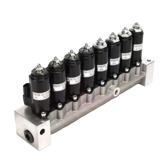 

Machinery Parts Solenoid Valve Ass'y YN35V00047F3 Group YN35V00047F1 YN35V00047F2 For Kobelco SK200-8 SK200-6