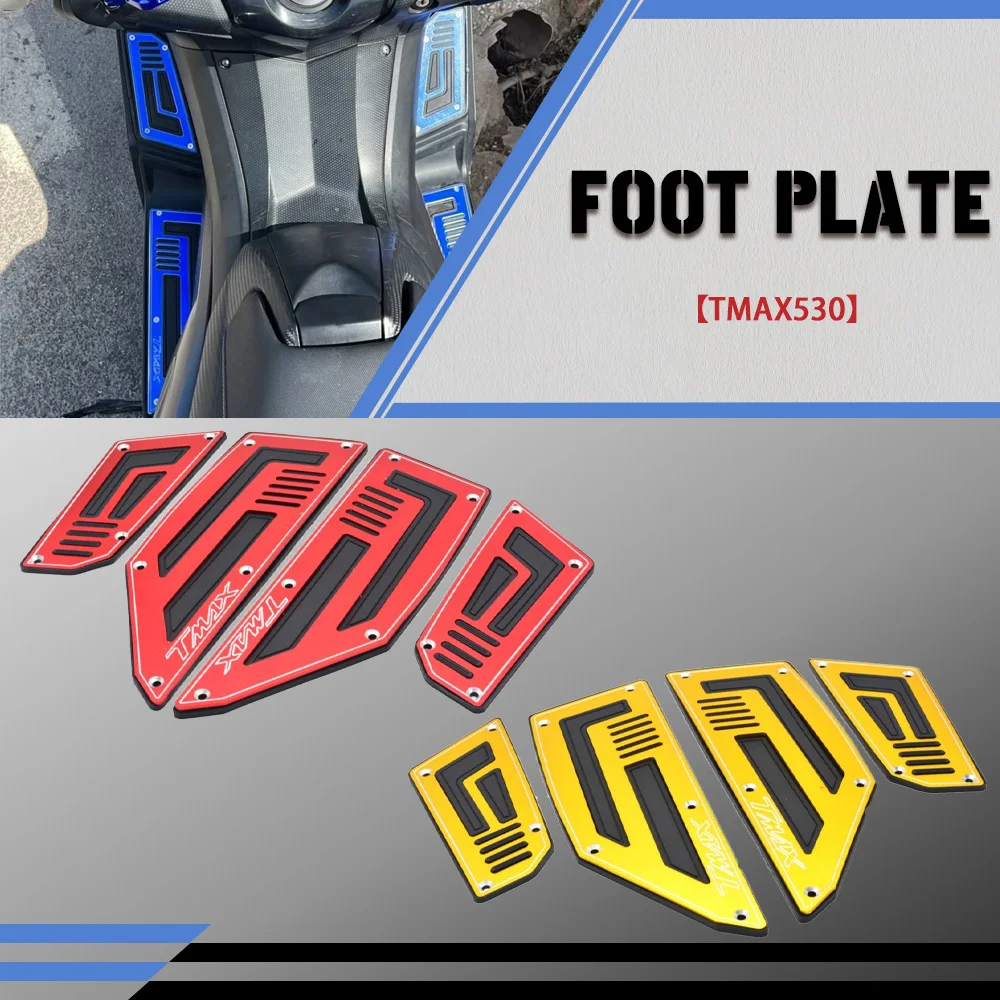 

Motorcycle For YAMAHA TMAX530 TMAX 530 T-MAX 530 2012 2013 2014 2015-16 Footboard Steps Motorbike Foot Footrest Pegs Plate Pads