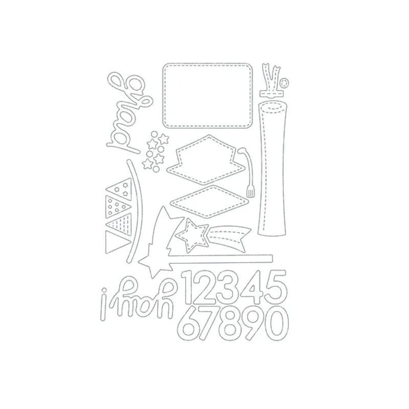 Mmao Craft Metal Cutting Dies Cut Die Mold Graduation Cap Diploma Scrapbook Paper Craft Knife Mould Blade Punch Stencils Dies