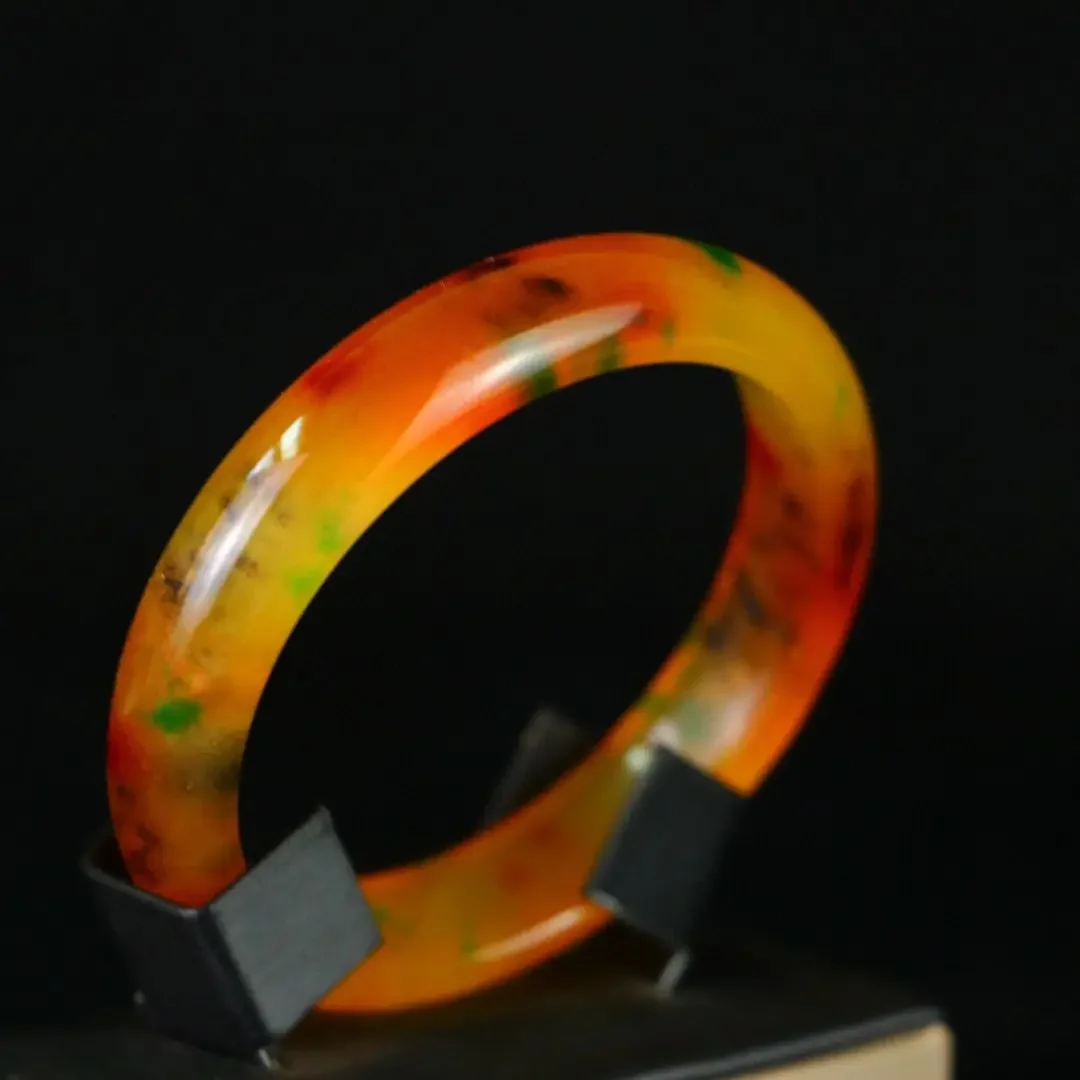 完璧なハイアイスジェダイトカラフルなセイコー彫刻ブレスレット女性の絶妙なジュエリーギフトコレクション