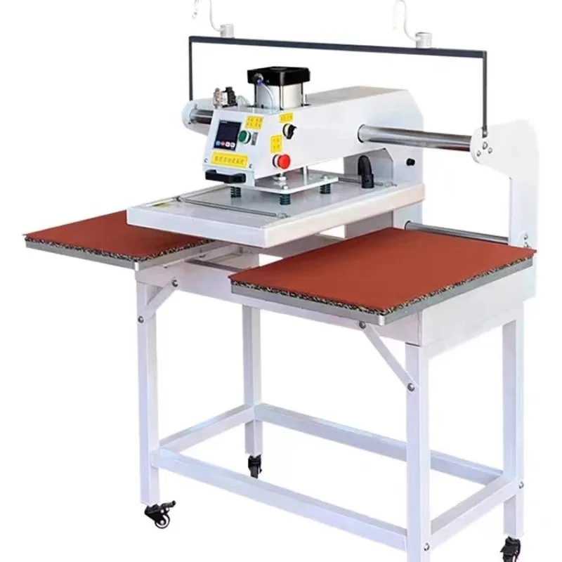 automatic heat transfer machine Small pneumatic double-station convex-concave hydraulic up and down three heating