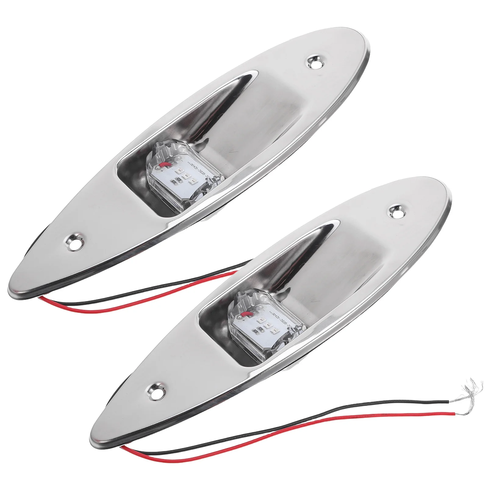 

2 шт. светодиодные навигационные фонари для лодок из нержавеющей стали, красные, зеленые боковые фонари, водонепроницаемое скрытое крепление для лука, яхты, понтона, каяка, морской пехоты