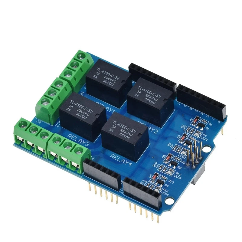 4-way 5V relay module relay control board 4-way relay expansion board