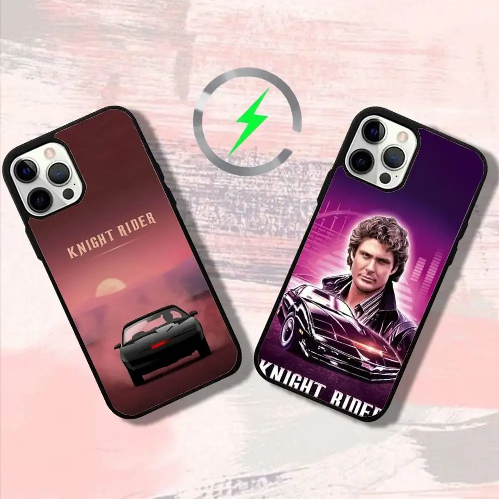 

K-KITT Knights R-Rider Phone Case For iPhone 17,16,15,14,13,12,11,Pro,Max,Plus,Mini,SE4,E Magnetic Magsafe Wireless Charging
