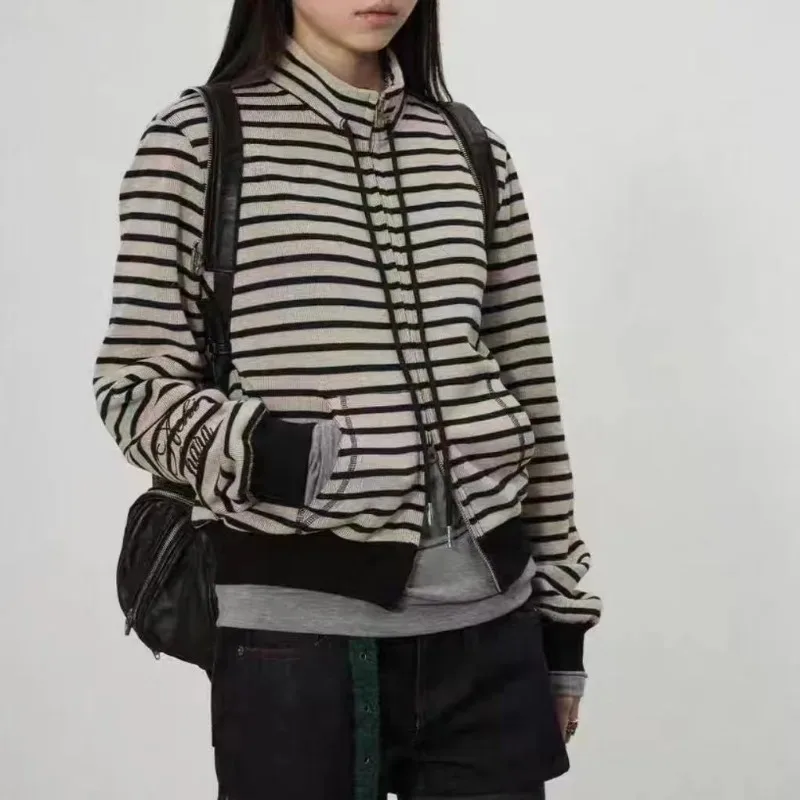 Y2k الملابس المشارب هوديس النساء بلايز الخريف الشتاء الشارع الشهير بلوزات الرجعية الكورية موضة فضفاضة سوداديراس موهير