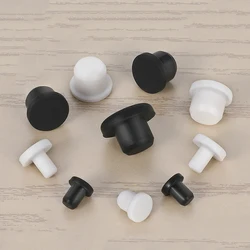 Rubber Plug Silicone Inner Hole Stopper Eyelet Joint Waterproof Washer Protective Ring Threaded Plugs Cover Nut Cap T-plug Round