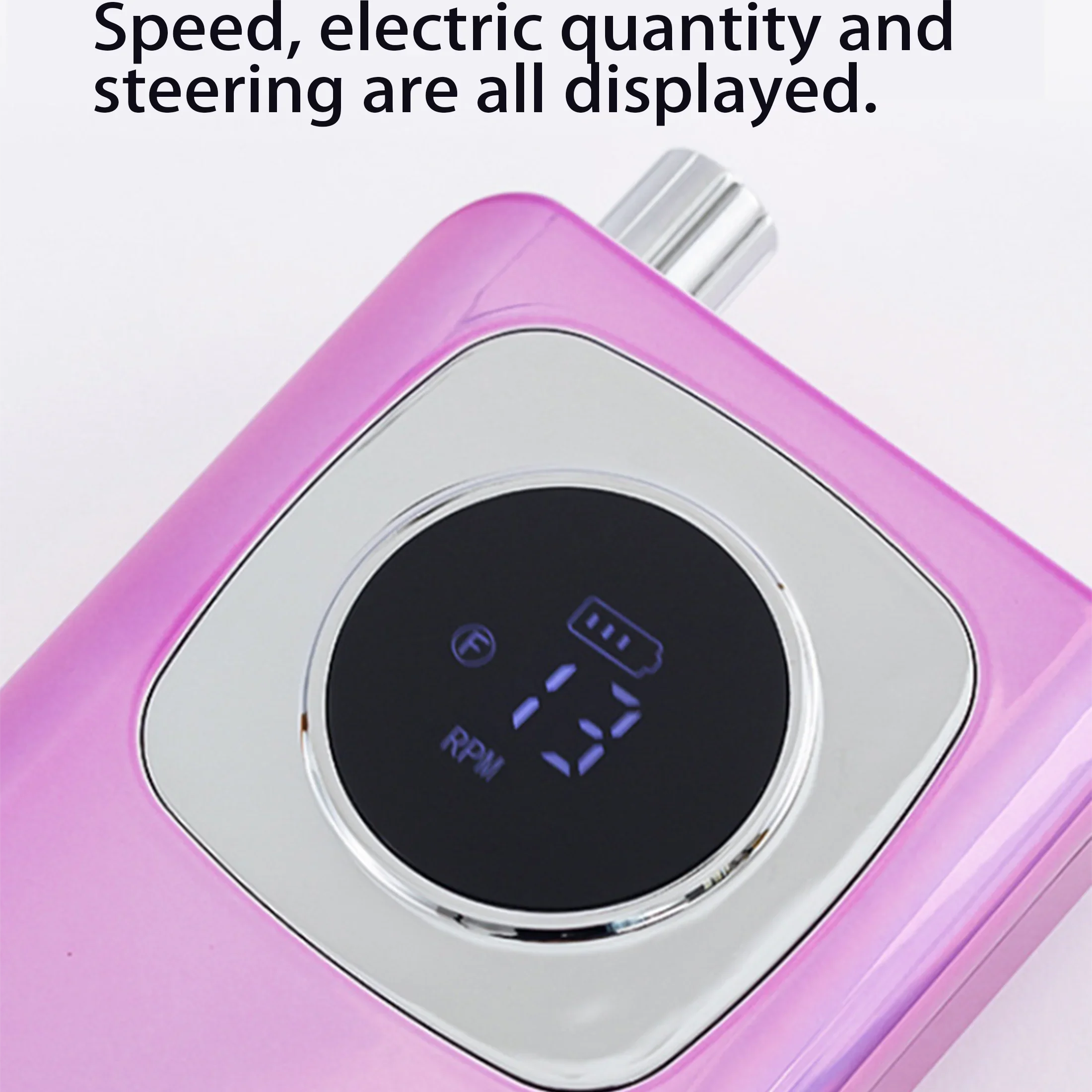 Professional Portable Nail Drill  – Rechargeable Electric Nail File with LCD Screen for Acrylic & Gel Nails – Salon Manicure