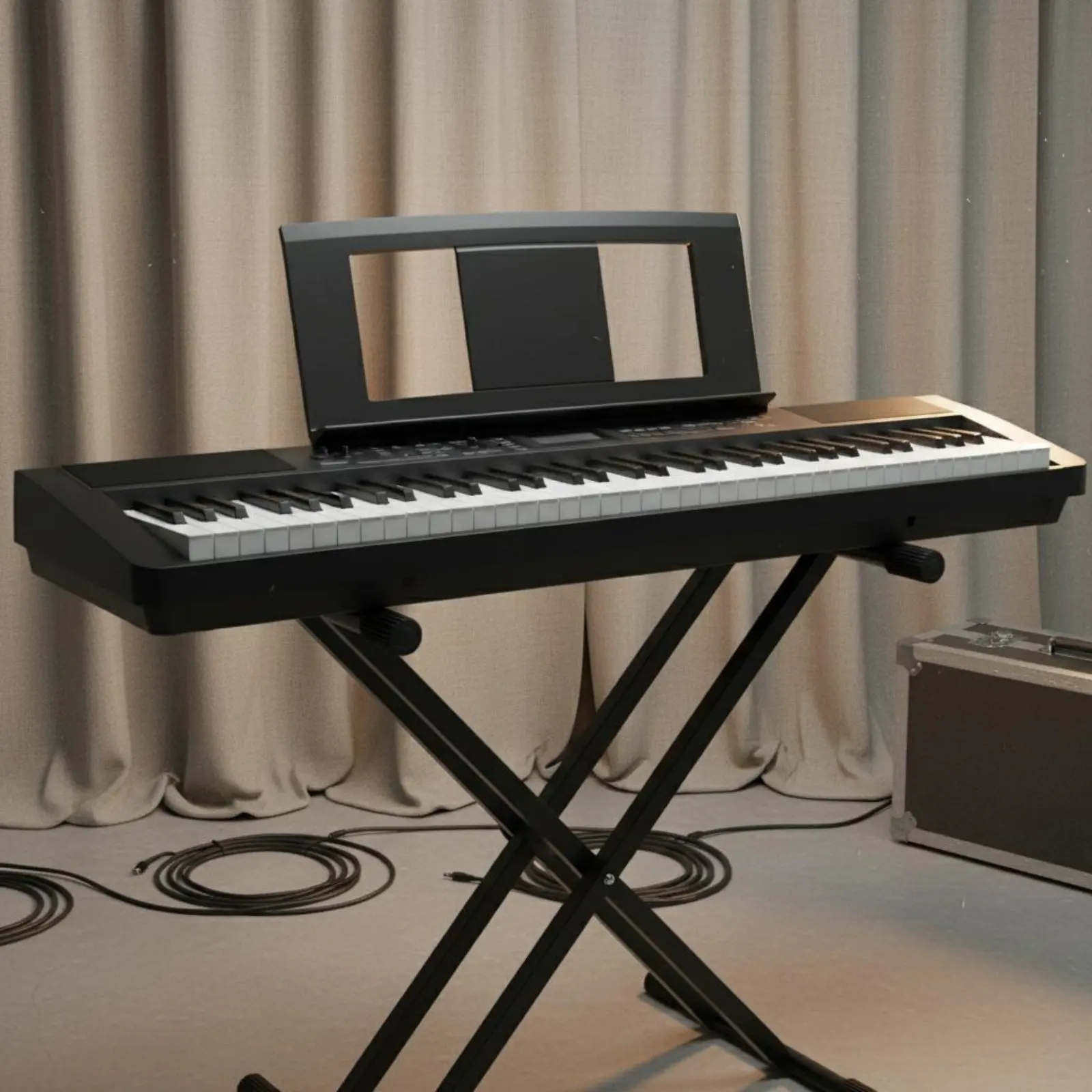 Electronic Keyboard Music Stand Universal Fit Electronic Piano Music Rest Keyboard Score Rack Lightweight - view 3