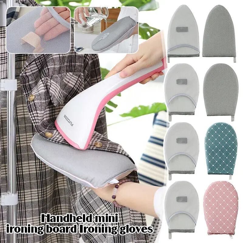 New Handheld Mini Heat Resistant Ironing Pad Board Iron Cover Heat-resistant Stain Resistant Garment Steamer Ironing Gloves