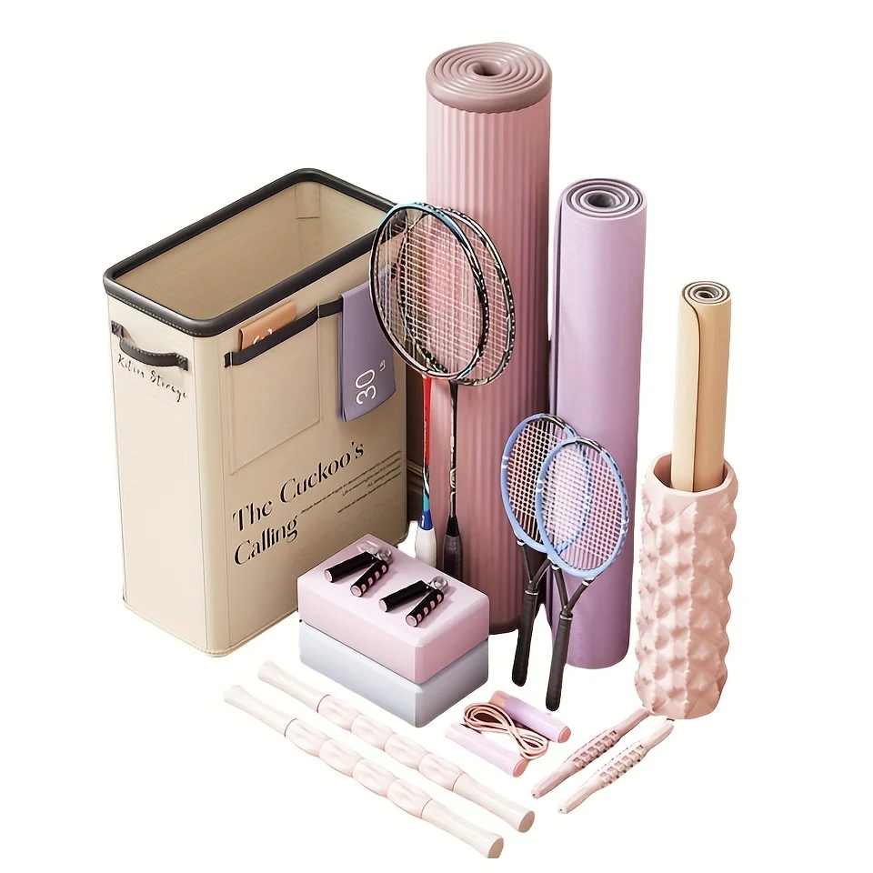 1Pc Yoga Mat Storage Basket, Fitness Equipment and Sports Equipment Storage Basket, Household Sewn Edge Foam Shaft Rack Artifact