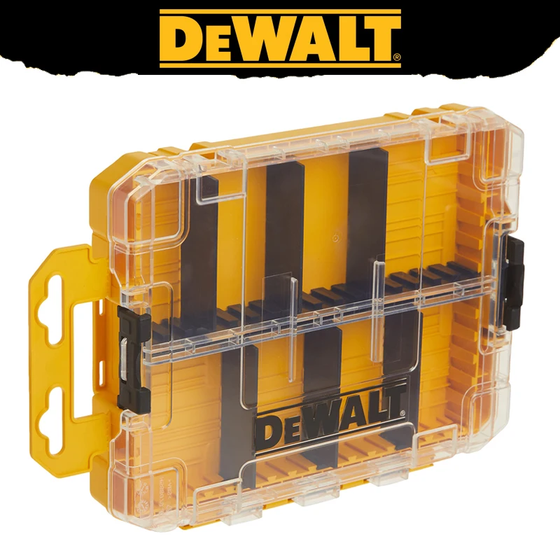 DEWALT DWAN2190 Tough Case Medium Tool Box 8-Compartments Transparent Lid Organize Portable Tools Accessories Storage Box