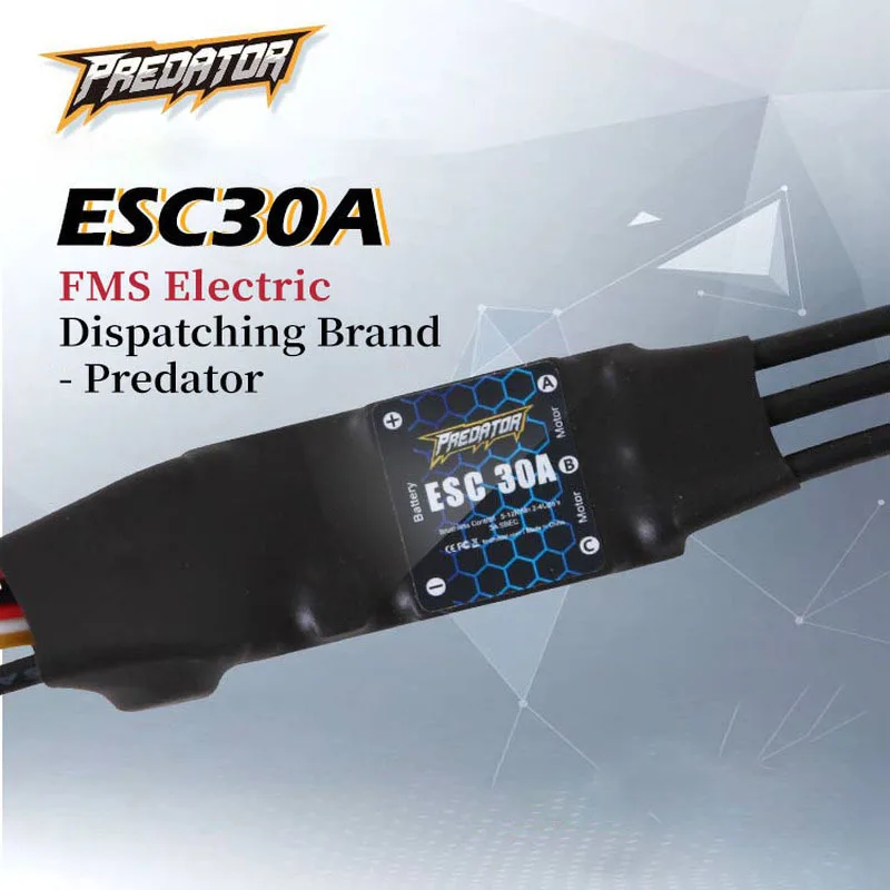 Predator 30A ESC TX60 3.5mm Female Plug Electric Adjustment 2A Linear Configuration For RC Airplane