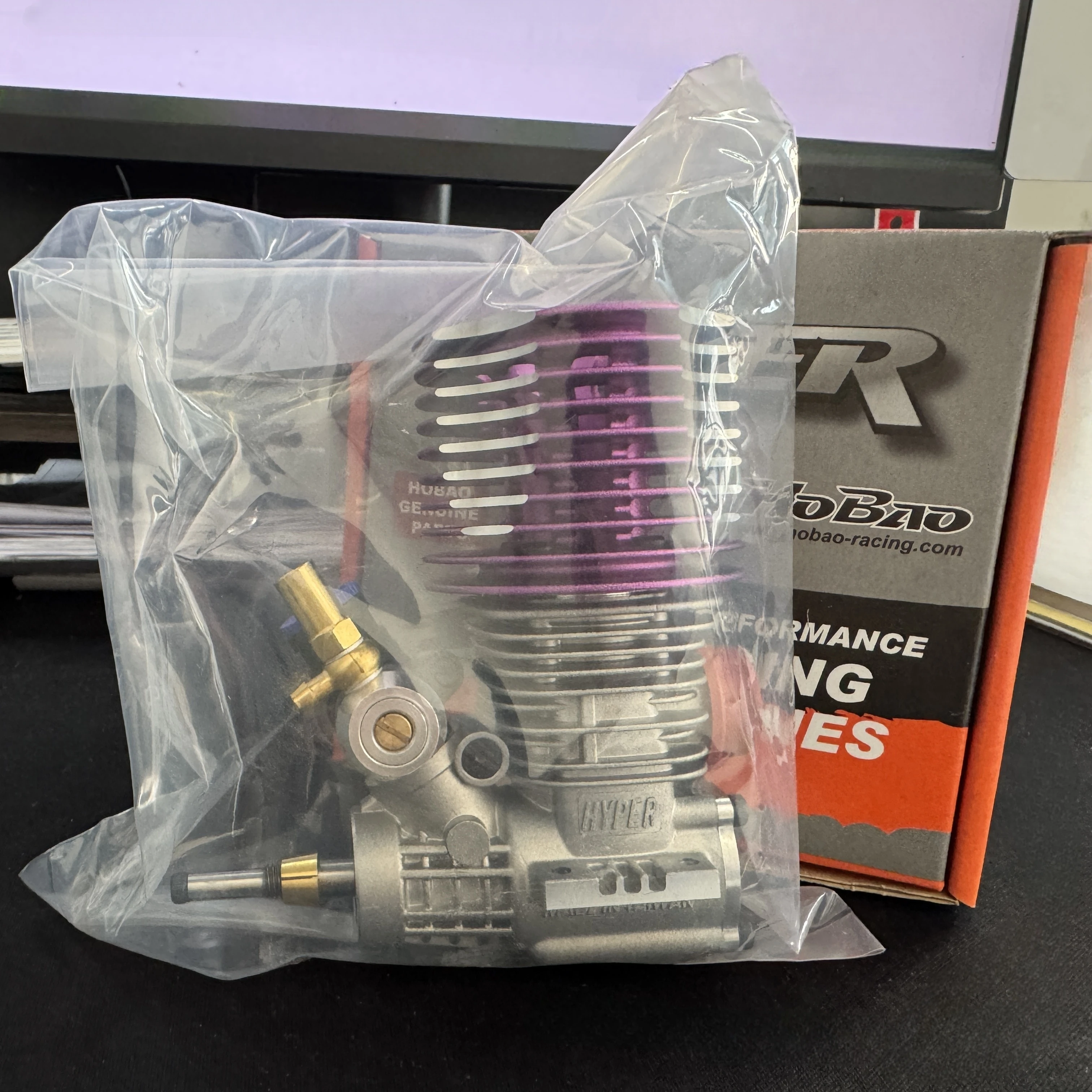 Original HOBAO VX 21 Engine 3.5cc H-2131T Hyper 21-3p Turbo Engine W/ P4 Turbo Plug, W/O Pull Starter starter box Engine