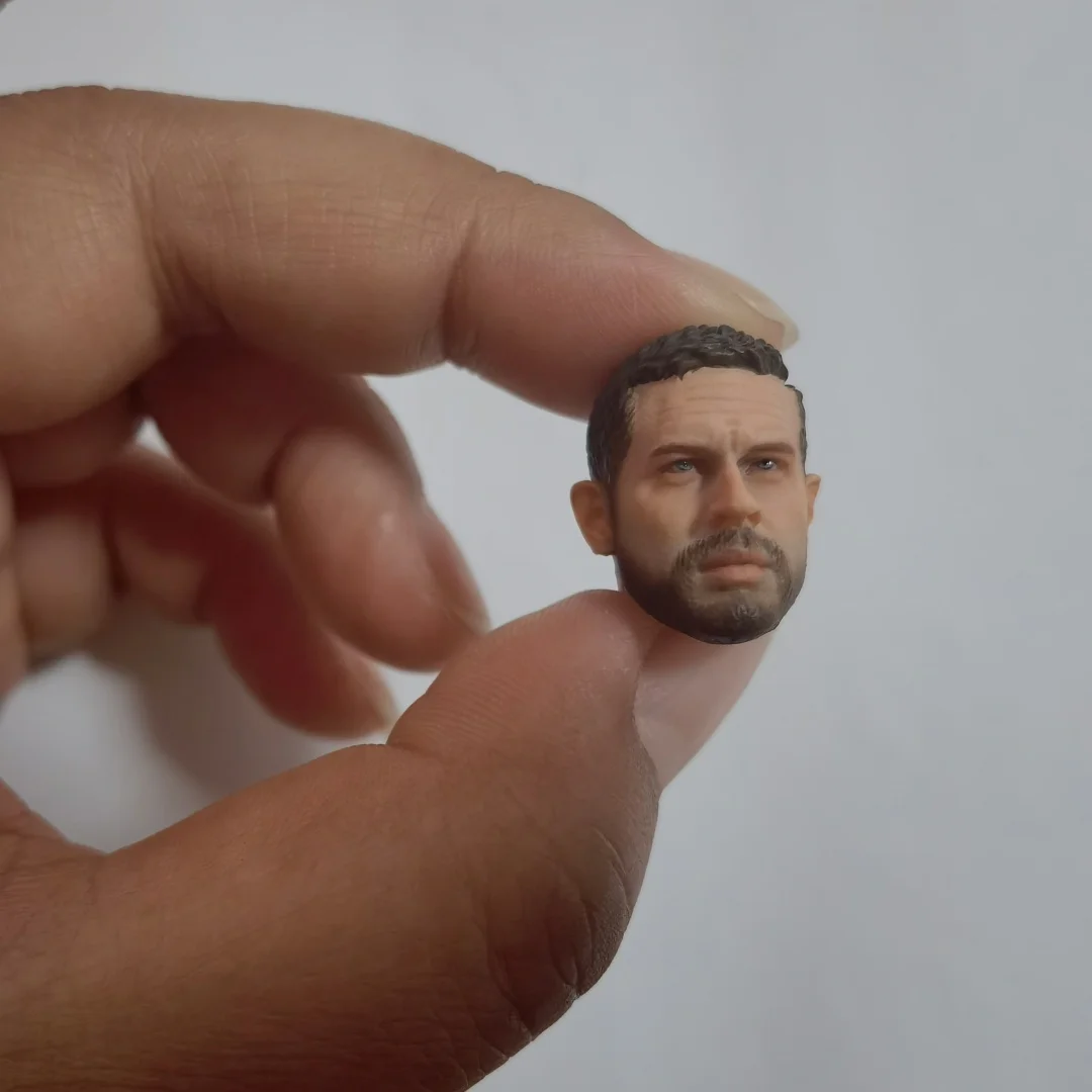 1/12 scale head carving Tom Hardy male model PVC head  suitable 6-inch action figure body doll DIY view 5