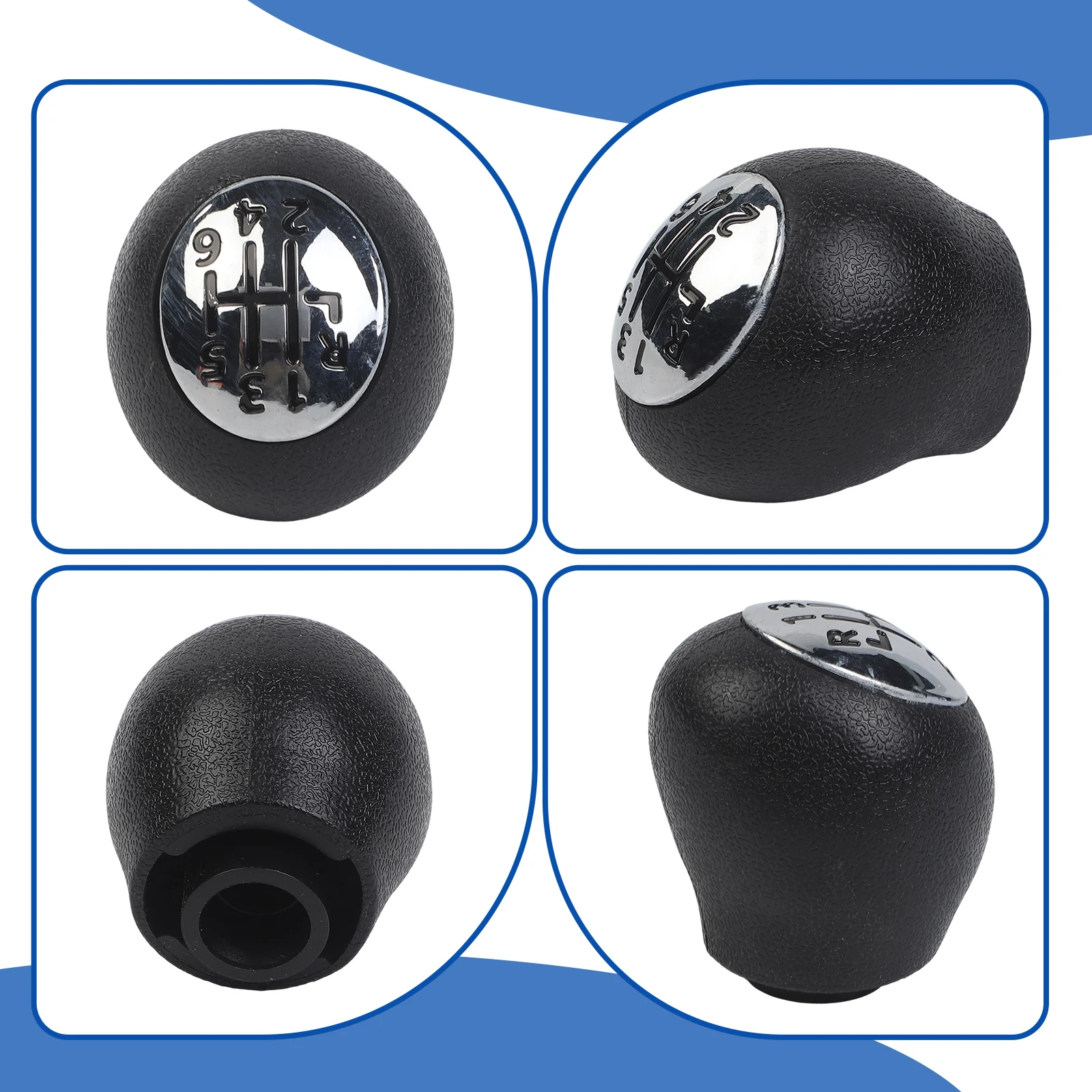 Modern Look 6 Speed Gearshift Knob with Matte Treatment for Vauxhall For Opel For Movano For Renault For Laguna