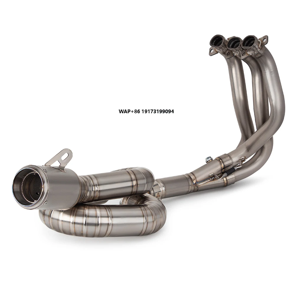 Motorcycle Exhaust Modify Full Titanium System Escape Front Pipe Project Muffler for Triumph Street Triple 765 765R 765RS 17-24