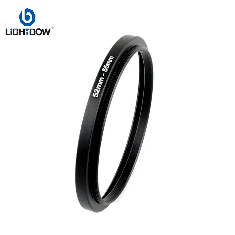 Lightdow Camera Lens Filter Adapter Ring Step Up Ring Metal 49 mm 55 58 62 67 72 77 82 mm for UV ND CPL Lens Hood etc